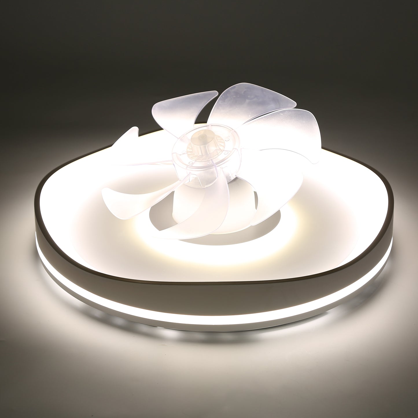 DC2015-BellaDepot 17.7" Low Profile Reversible Ceiling Fan with Remote and LED Light Kit Included