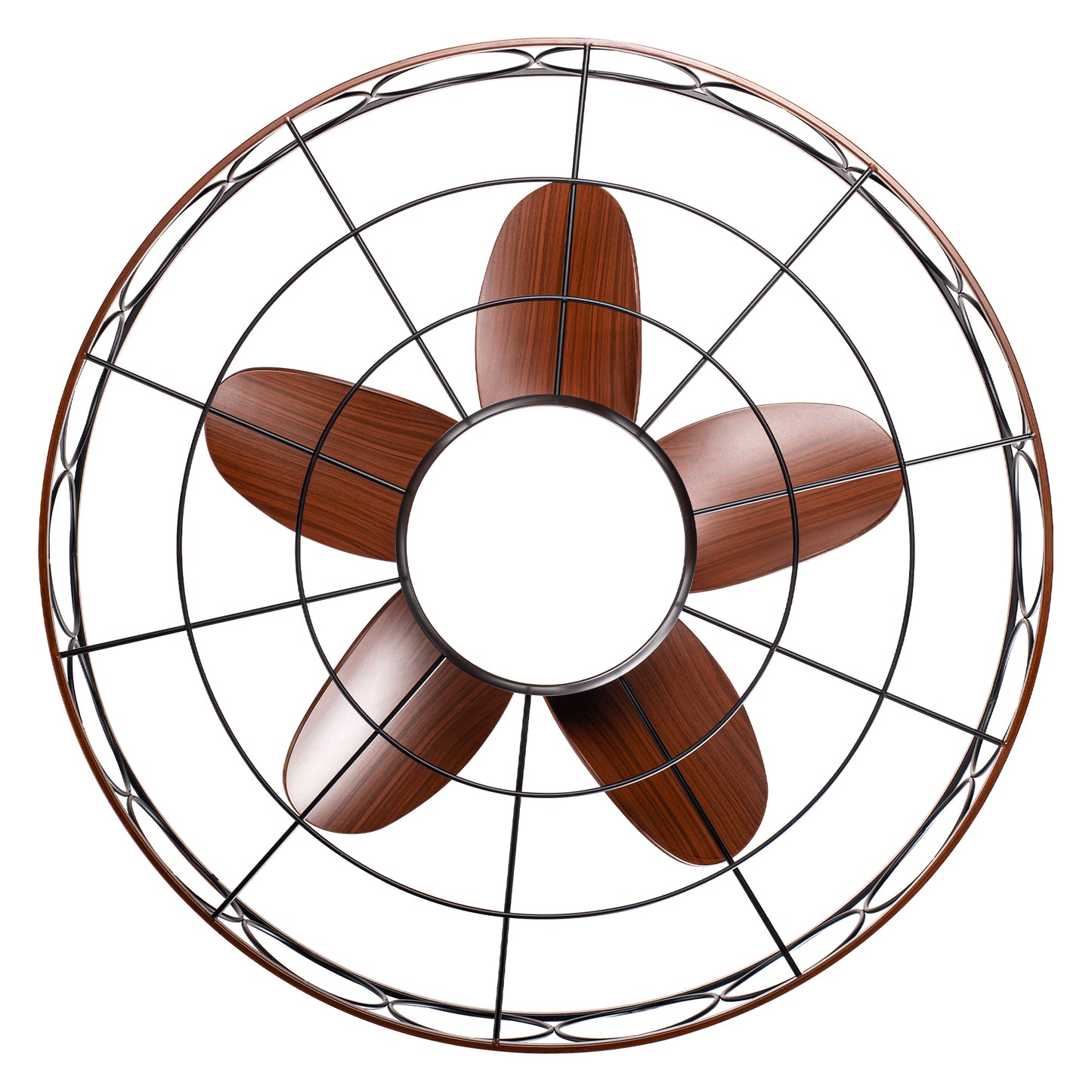 HW2309-23.6" Outdoor Ceiling Fan with Remote and LED Lights, DC Motor 6 Speeds Ceiling Fan