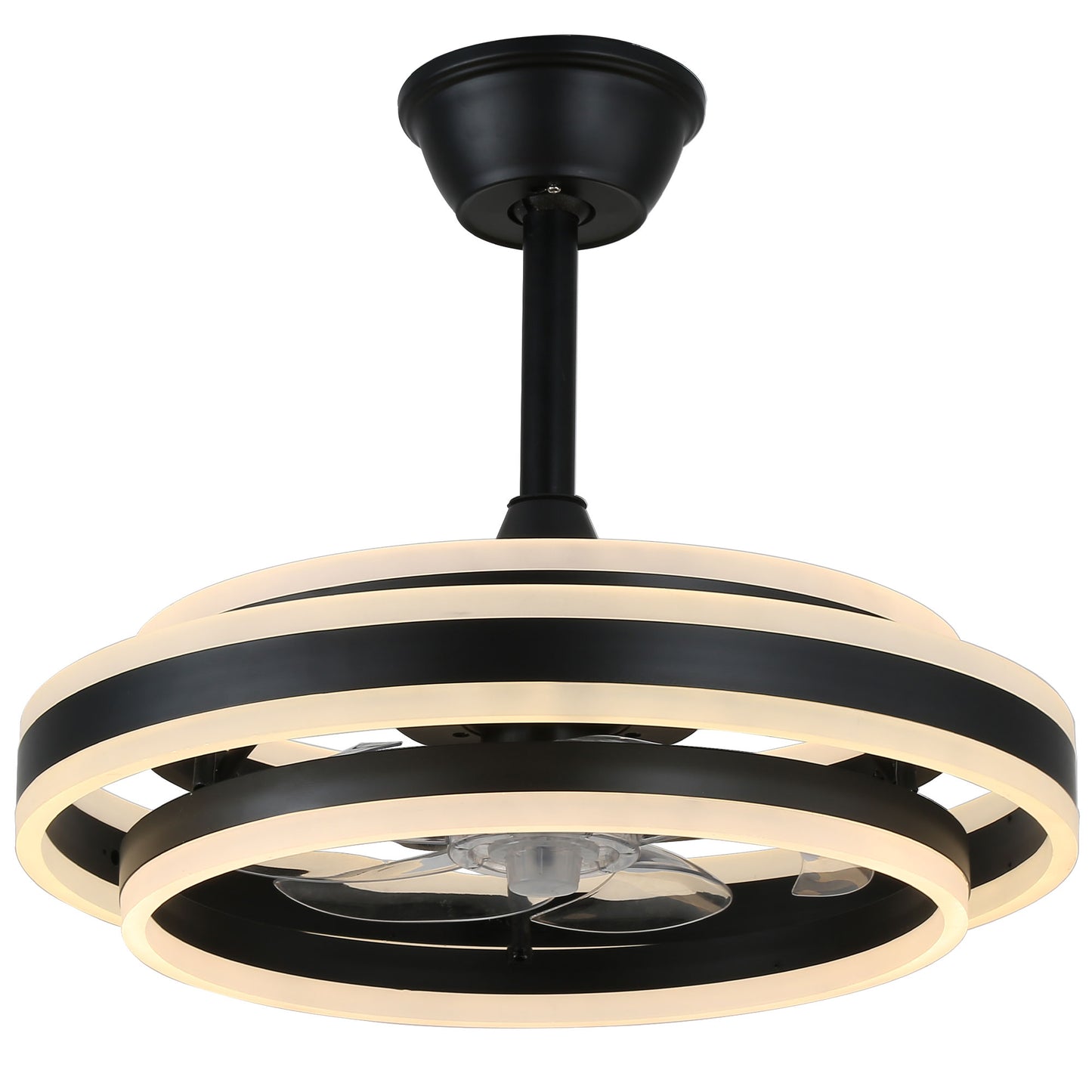 DC2028-BellaDepot 20" Modern Urban Reversible Ceiling Fan with Remote and LED Light Kit Included