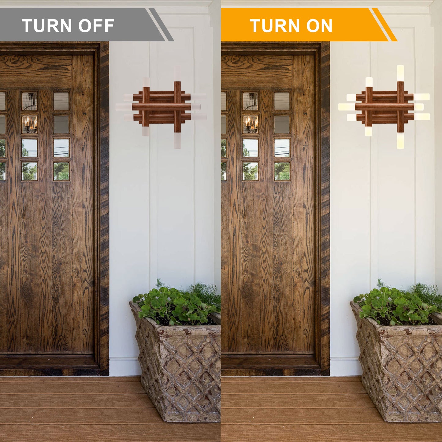 FC4098-1 Light Linear Style Wall Sconce, Outdoor Decoration Lighting