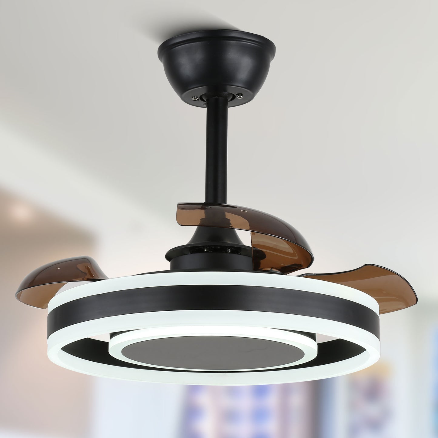 DC2205-22" Modern Reversible Ceiling Fan with Remote and LED Light Kit Included