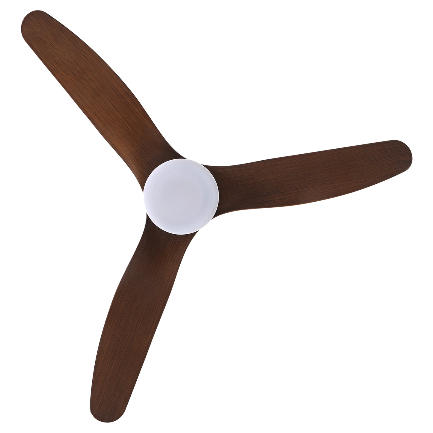 DC4601GED-BellaDepot 46" 3 Blades Simple Modern Flush Mounted Reversible Ceiling Fan with Remote and LED Light Kit Included, 6-speed Dimmable Ceiling Fan