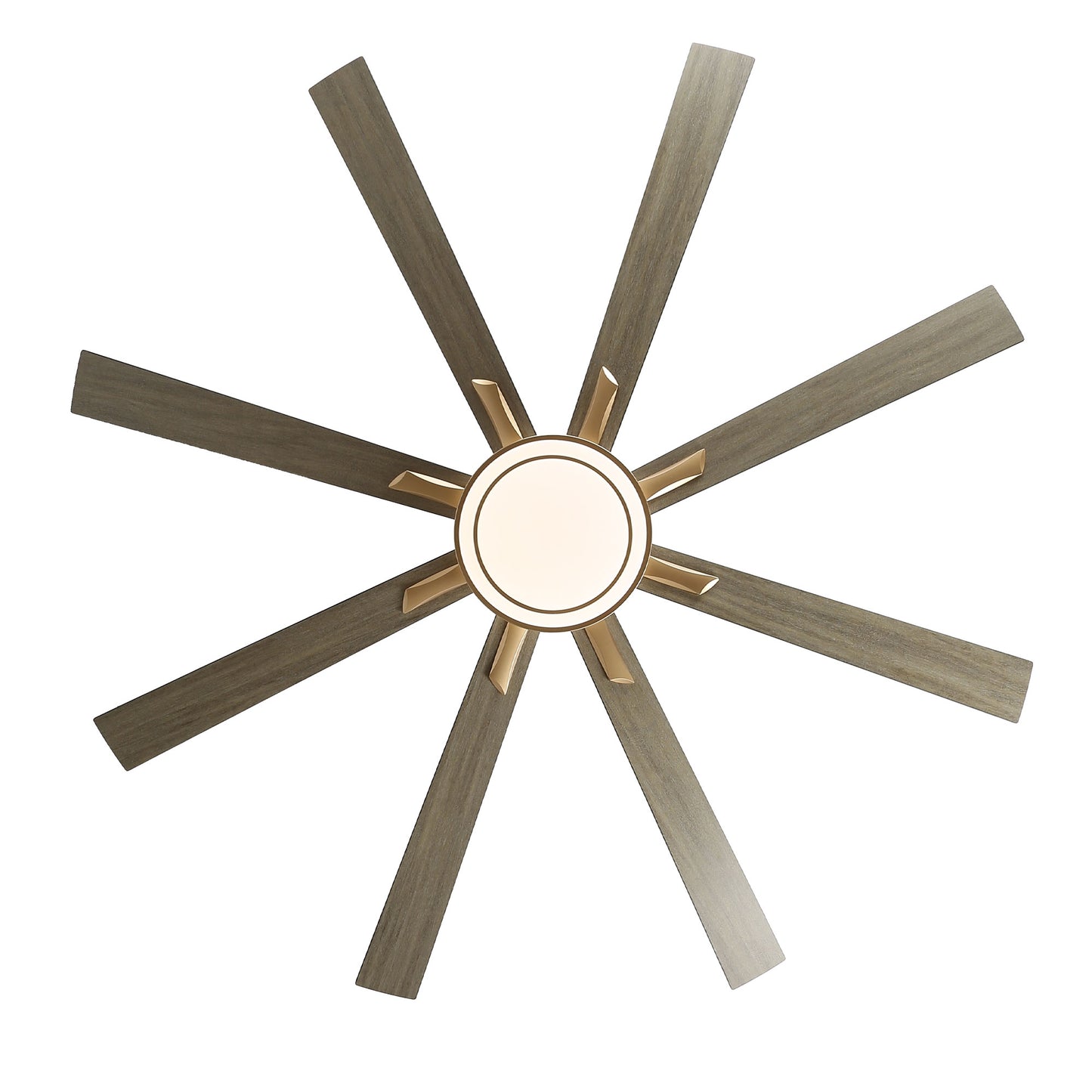 DC7206-BellaDepot 72" Black/Silver/Gold Finish Modern Urban Wood Reversible Ceiling Fan with Remote and LED Light Kit Included, Large Size Ceiling Fan