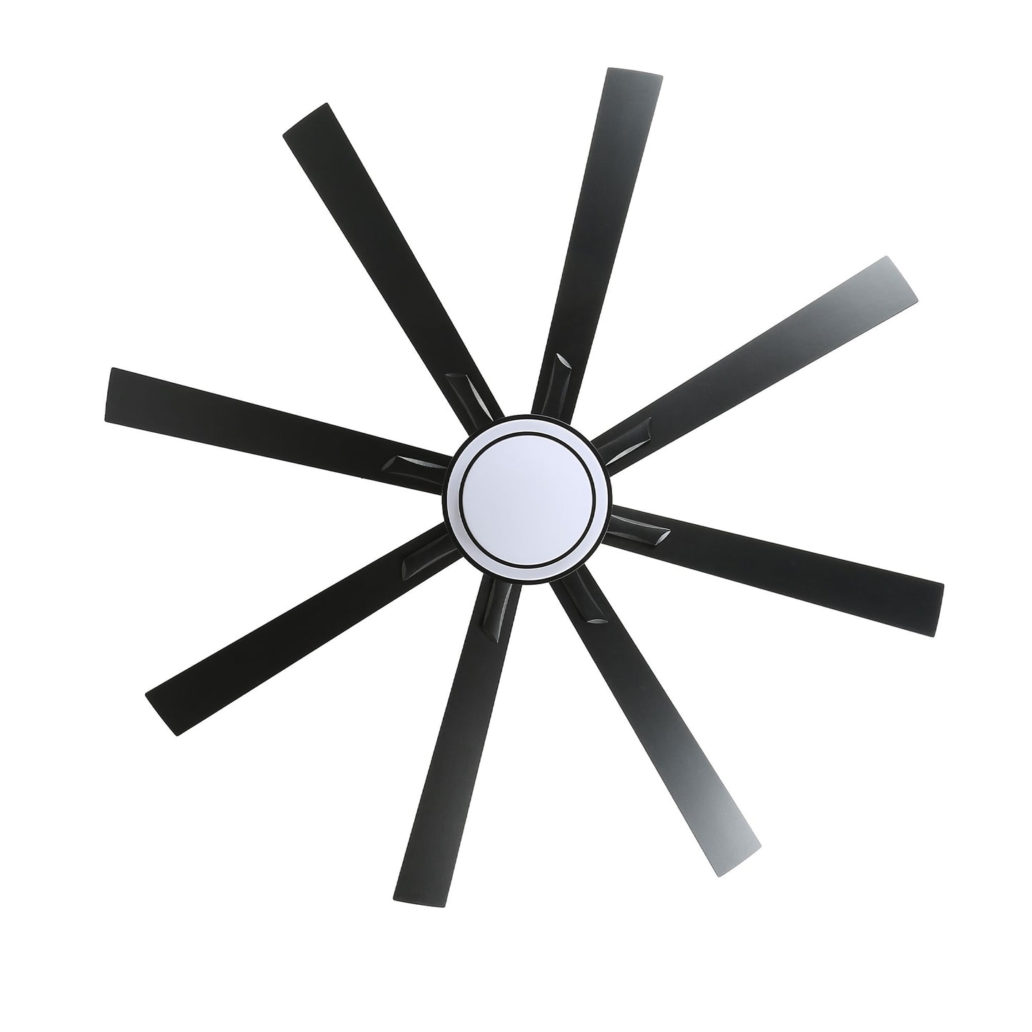 DC7206-BellaDepot 72" Black/Silver/Gold Finish Modern Urban Wood Reversible Ceiling Fan with Remote and LED Light Kit Included, Large Size Ceiling Fan