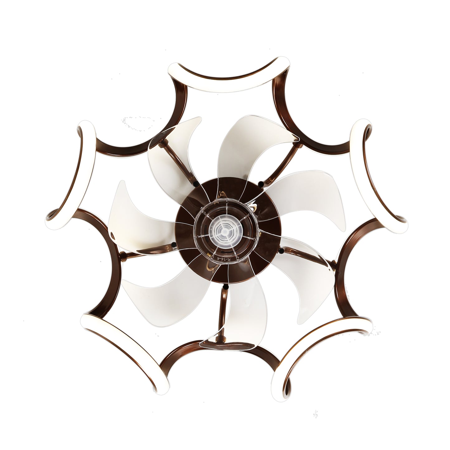 DC2013-BellaDepot 20" Gold/Brown Finish Reversible Ceiling Fan with LED Light Kit Included and Remote