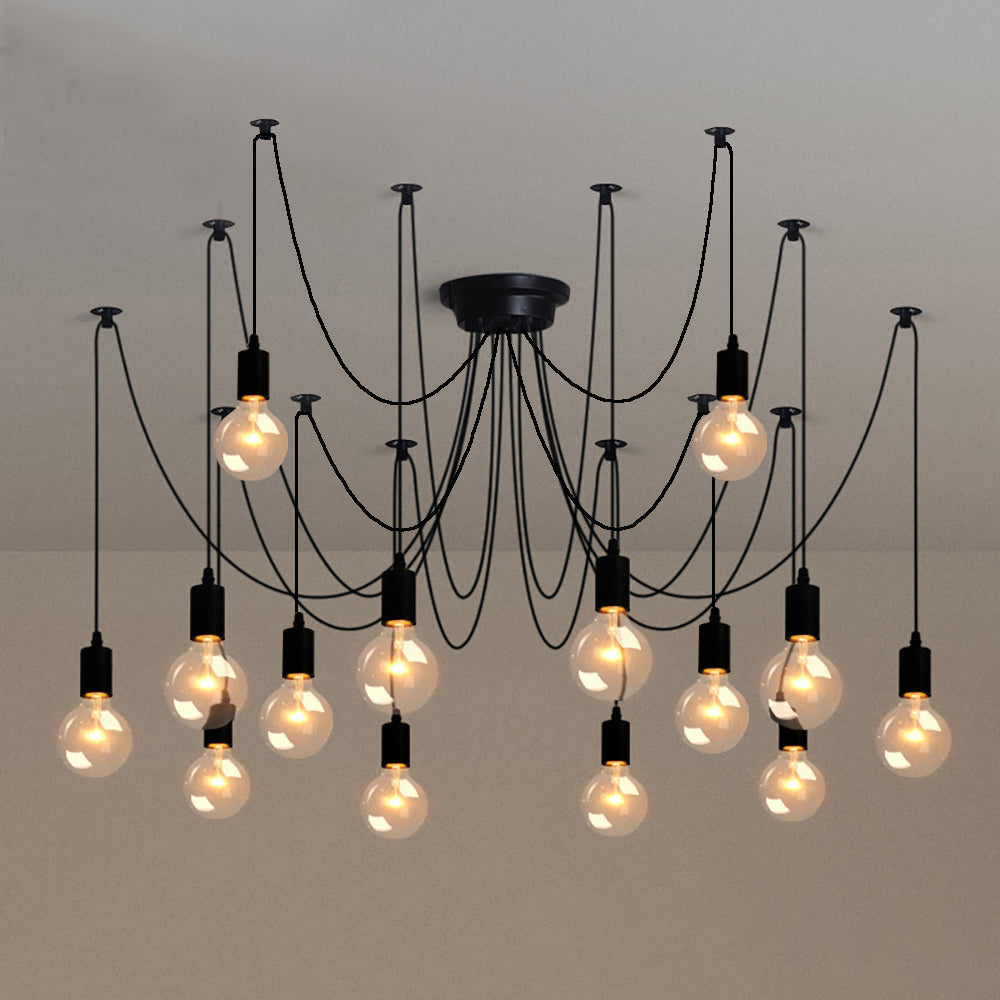 BD1032-BellaDepot 6/10/14 Lights Romantic Adjustable Cluster Linear Spider Chandelier for Home Decoration