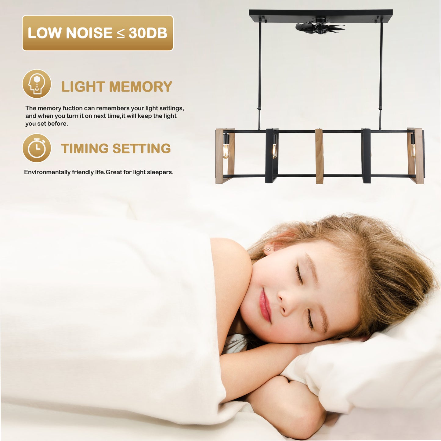 CT1002-BellaDepot 47.2" Industrial Reversible Kitchen Island Ceiling Fan with Remote and Lights