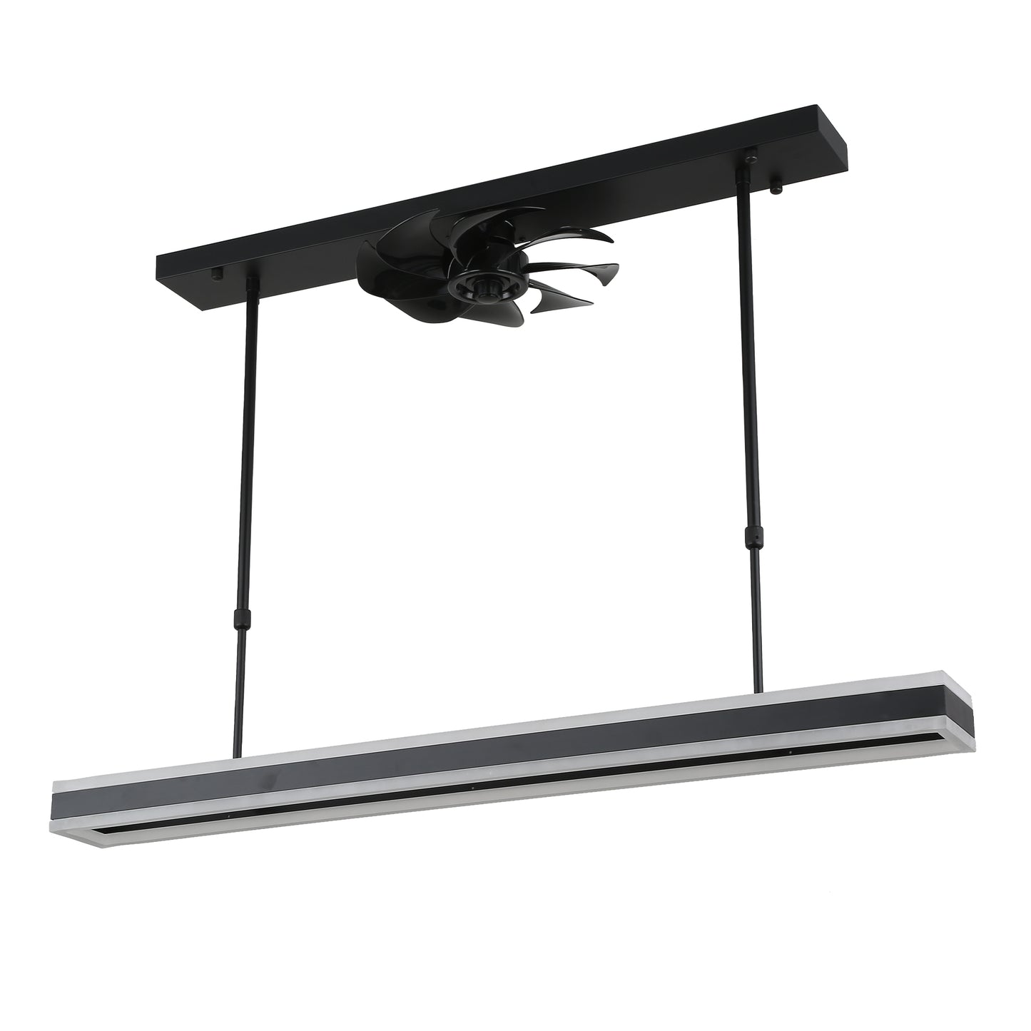 CT1003-BellaDepot 39.4" Contemporary Kitchen Island Ceiling Fan with Remote and Dimmable LED Light Kit Included