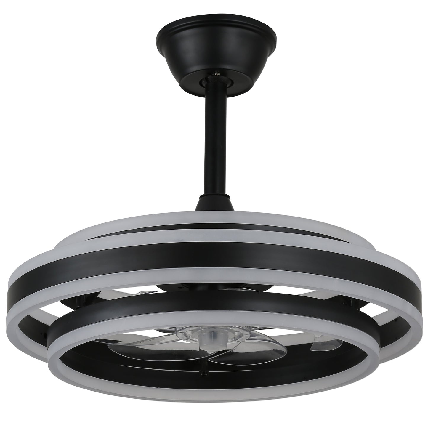 DC2028-19.7" LED Reversible Ceiling Fan with Remote and Lights Support Stepless Dimming DC Motor 6 Speeds