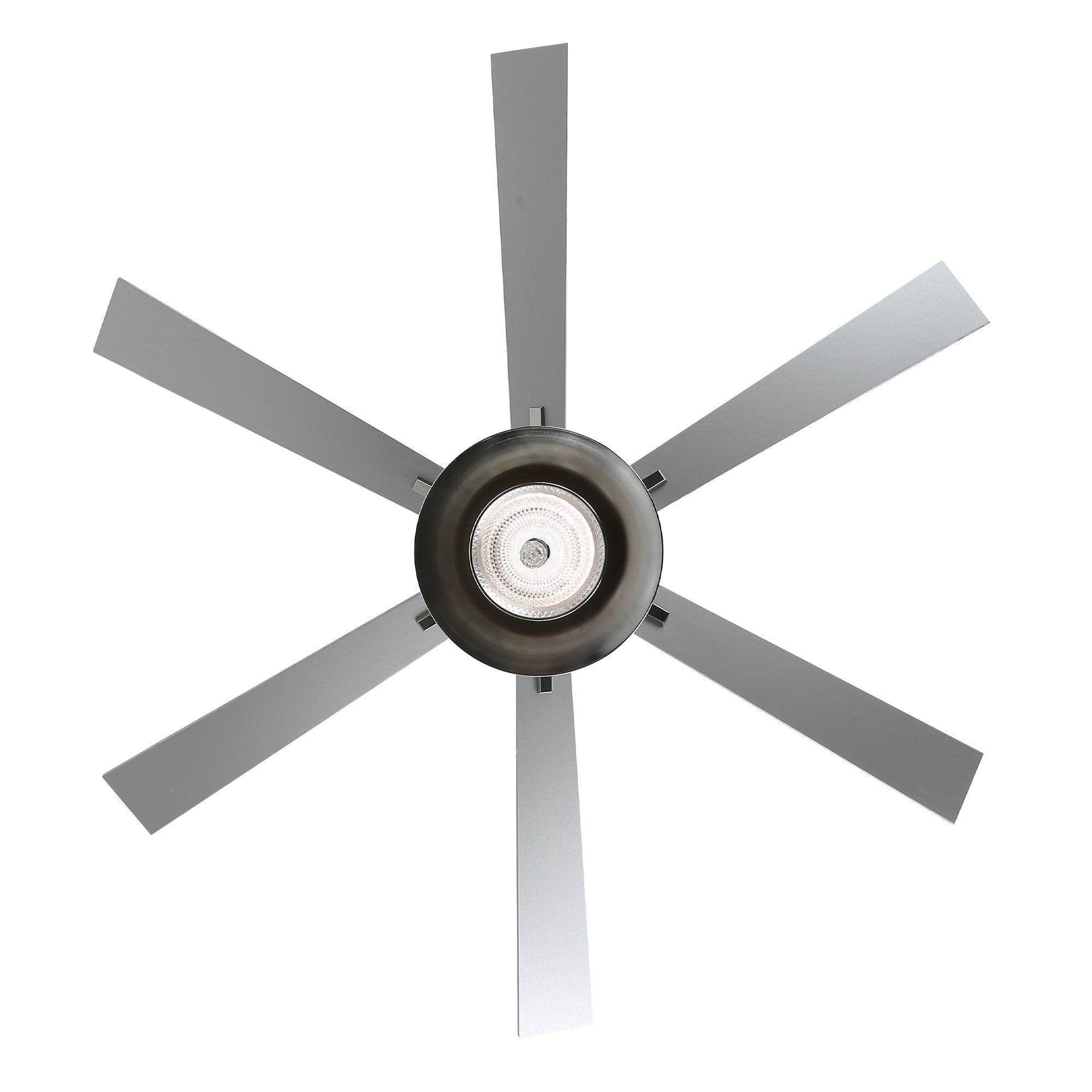 DC7204-BellaDepot 72" Silver/Black Finish Modern Urban Crystal Reversible Ceiling Fan with Remote and LED Light Kit, Large Size Ceiling Fan