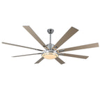 72 Inch Modern Black/Gold/Chrome Ceiling Fan with Dimmable LED Light and Remote Control, 6 Speeds DC Motor Reversible Extra Large Ceiling Fan