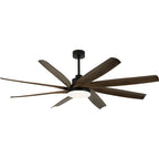 72 Inch Modern Ceiling Fan with LED Light and Remote Control, 6 Speed Reversible DC Motor Large Room Ceiling Fan for Living Room