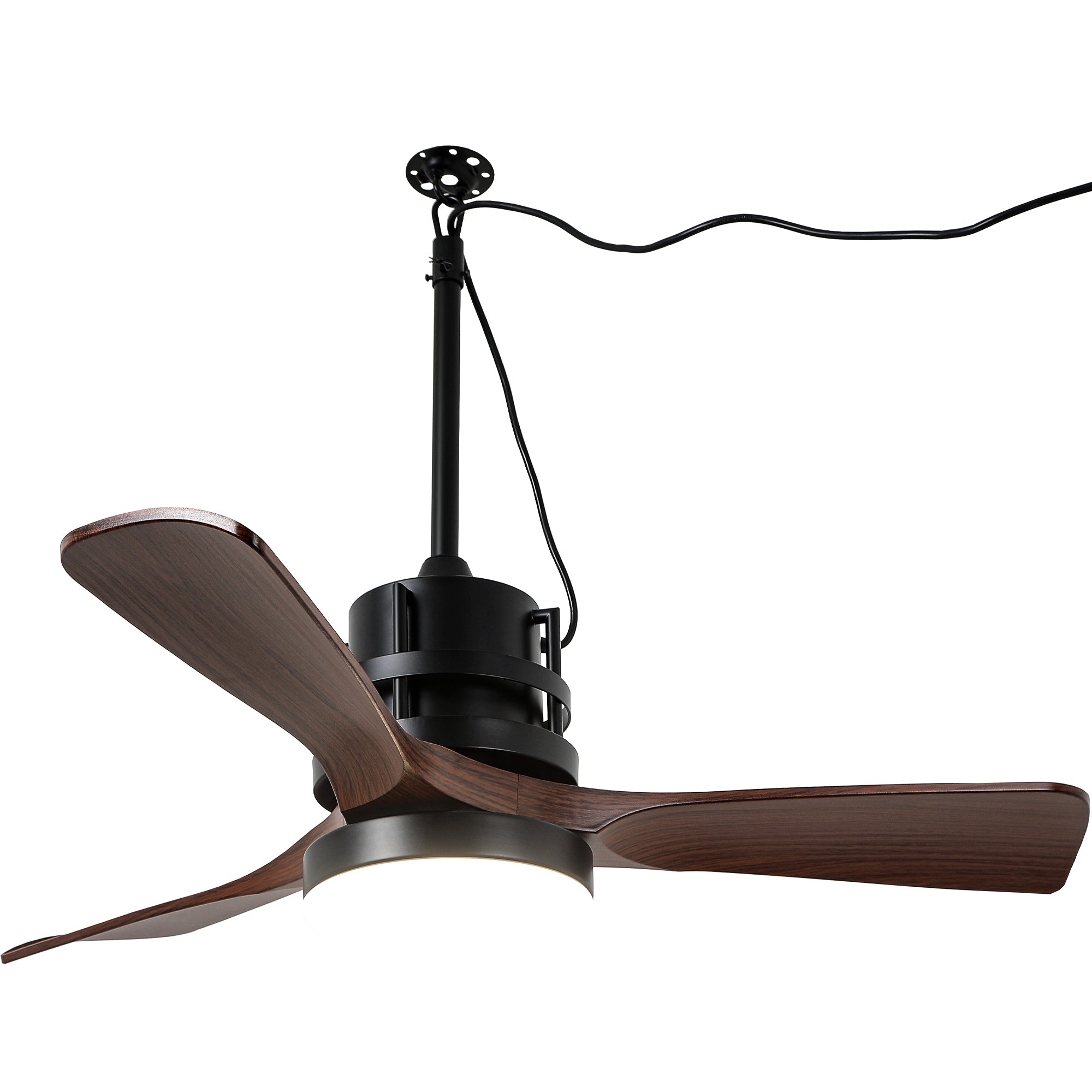 42 Inch Modern Smart Outdoor Ceiling Fan with Dimmable LED Lights,6 Speeds Plug In Waterproof Ceiling Fans for Patios