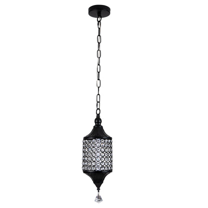 FC4075-Glamorous Luxury Crystal Chandelier, Geometric Pendant Light, Height Adjustable