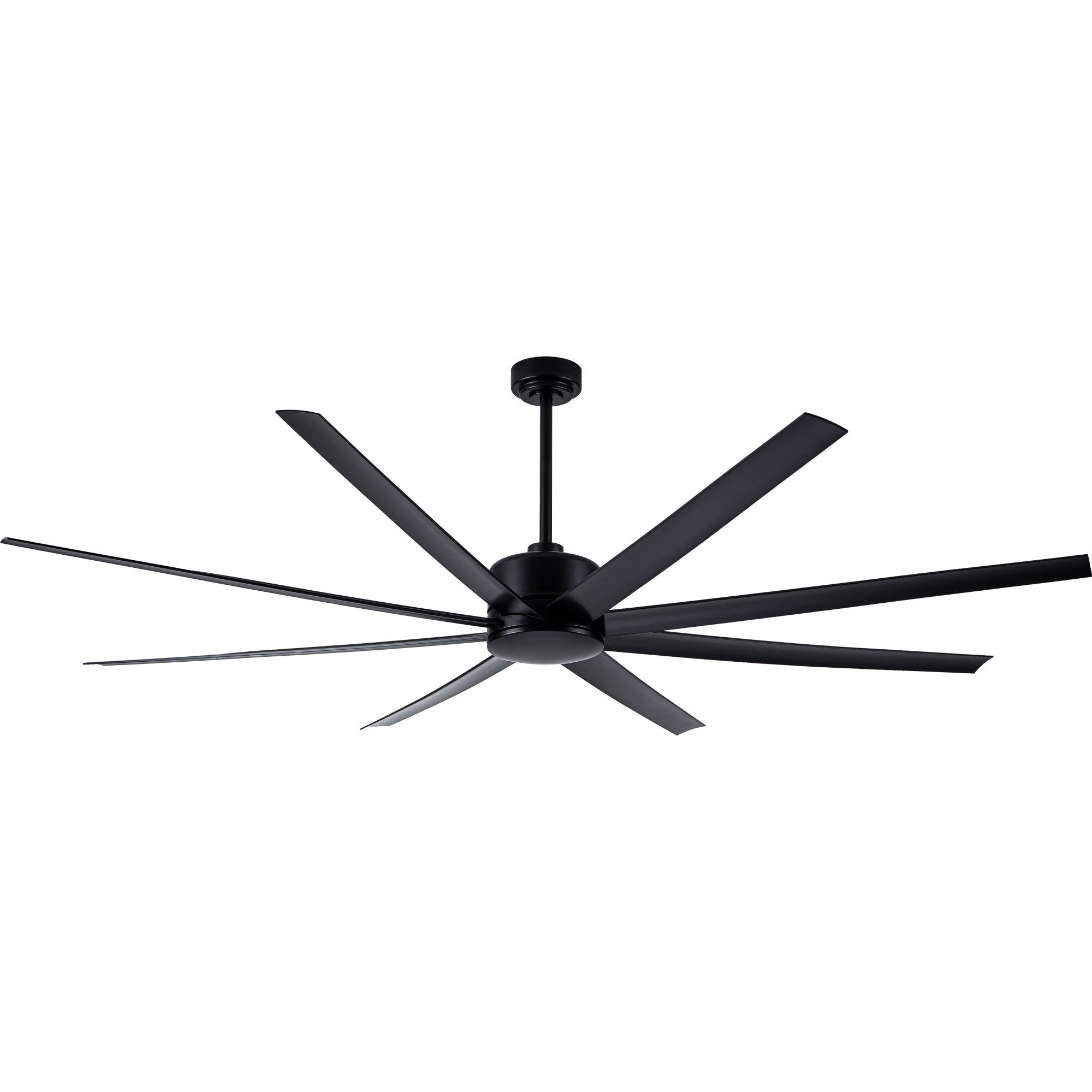84 Inch Black Extra Large Ceiling Fan with Remote, 6 Speeds DC Motor Reversible Industrial Ceiling Fan for Large Room