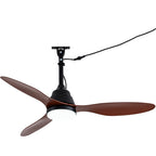42 Inch Modern Farmhouse Smart Outdoor Ceiling Fan with Dimmable LED and Remote, 6-Speed 3-Blade Waterproof Ceiling Fans Plug In Outside Patio Fan