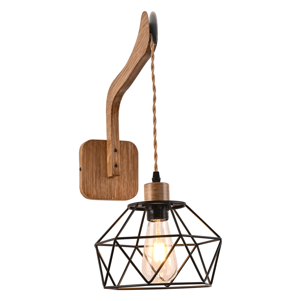 1 - Light Farmhouse Industrial Swing Arm Sconce, Adjustable Arm Wall Sconce Wall Light