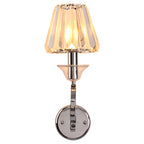FC4105-1 Light Chrome Finish Luxury Crystal Wall Sconce