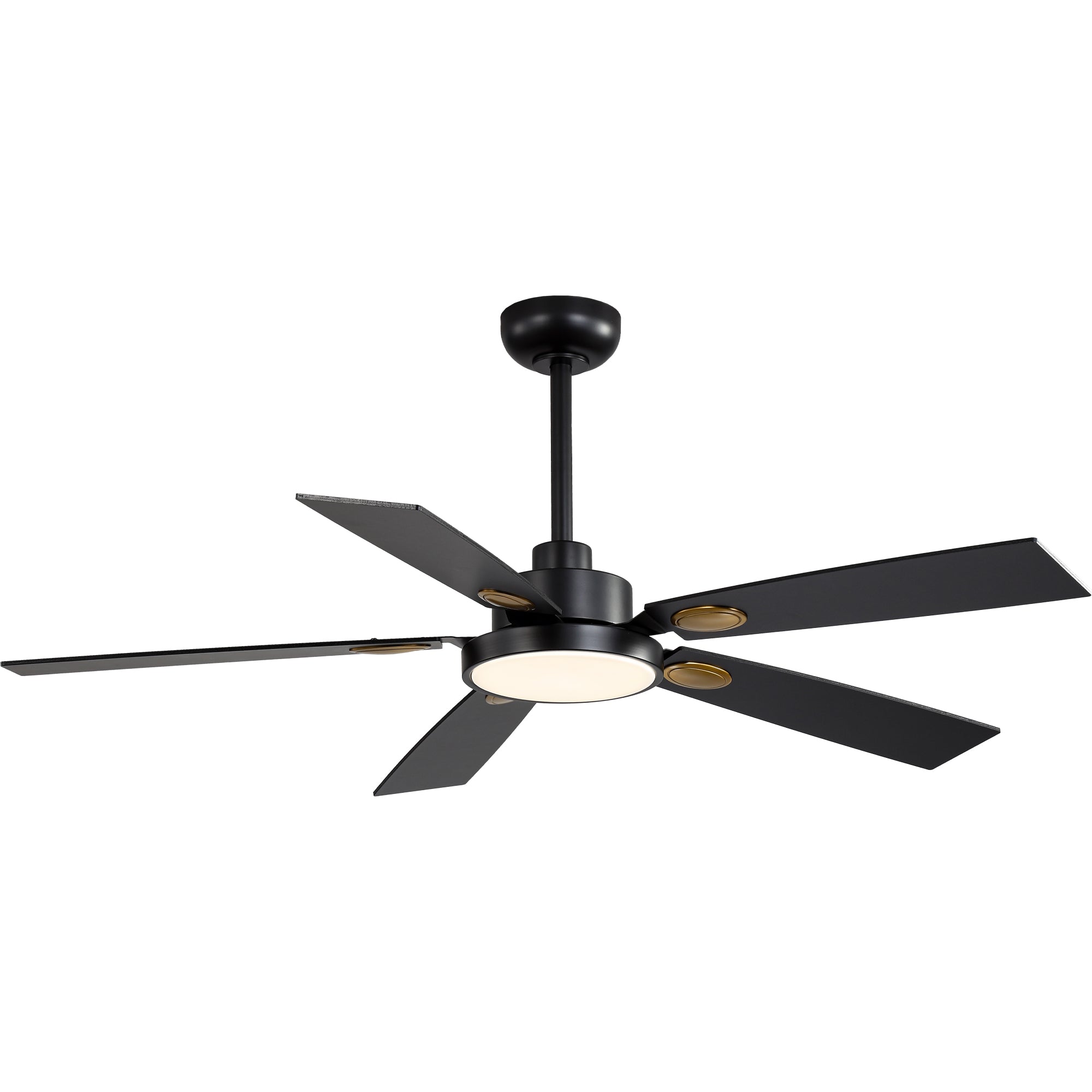 52 Inch Modern LED Ceiling Fan with Light and Remote,6 Speeds DC Motor Reversible Ceiling Fan for Living Room