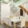 4 - Lights 30.6" Industrial DIY Shape Metal Chandelier with Adjustable Chain, Home Decoration Pendant Light