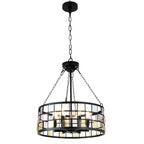6 - Lights Modern Europe Chandelier, 17.7" Farmhouse Chandeliers for Dining Room with Adjustable Chain