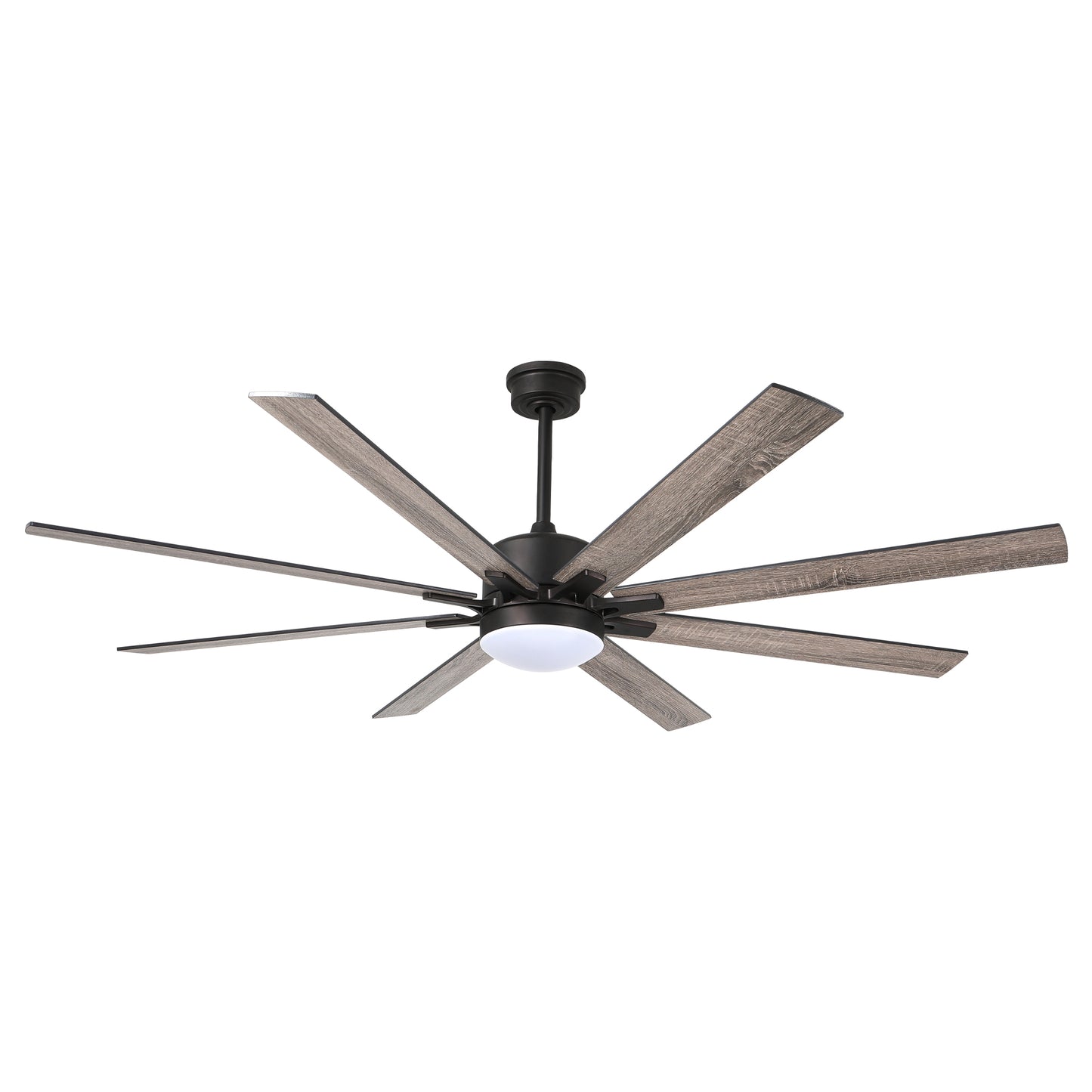 DC7207GED-72" 8 Blades Simple Modern Reversible Ceiling Fan with Remote and LED Light Kit Included, 6-speed Dimmable Large Size Ceiling Fan