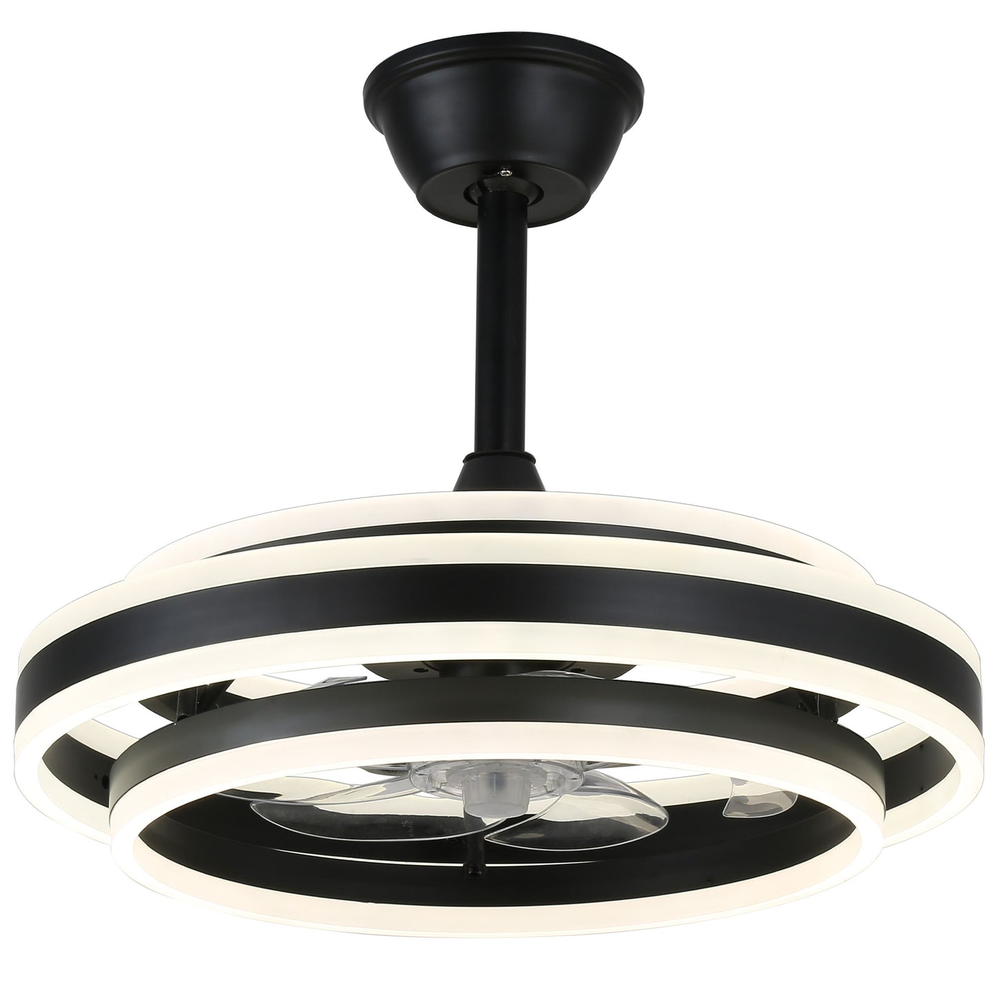 DC2028-19.7" LED Reversible Ceiling Fan with Remote and Lights Support Stepless Dimming DC Motor 6 Speeds