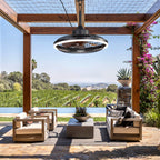 HW2001-BellaDepot 20" Compact Outdoor Caged Ceiling Fan with Remote Control, Waterproof Fan with LED Lights