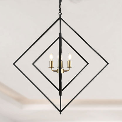 FC4072-30.6" Creative Metal Chandelier with Adjustable Chain, Home Decor