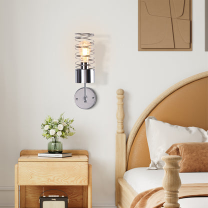 FC4103-1 Light Chrome Finish Simple Style Wall Sconce