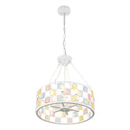 6 - Lights Modern Europe Chandelier, 17.7" Farmhouse Chandeliers for Dining Room with Adjustable Chain