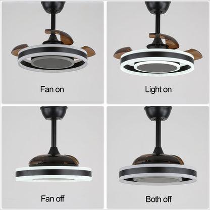 DC2205-22'' Simple Home Ceiling Fan with Remote and LED Light Kit Included DC Motor 6 Speeds