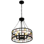 6 - Lights Modern Europe Chandelier, 17.7" Farmhouse Chandeliers for Dining Room with Adjustable Chain