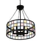 6 - Lights Modern Europe Chandelier, 17.7" Farmhouse Chandeliers for Dining Room with Adjustable Chain