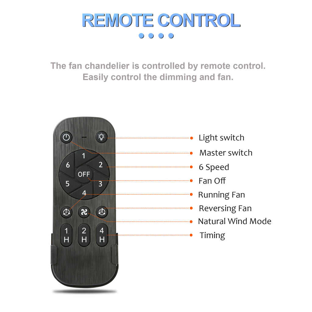 42 Inch Modern Smart Retractable Ceiling Fan with LED Light and Remote, 6 Speeds DC Motor Bladeless Ceiling Fan with DIY Shade