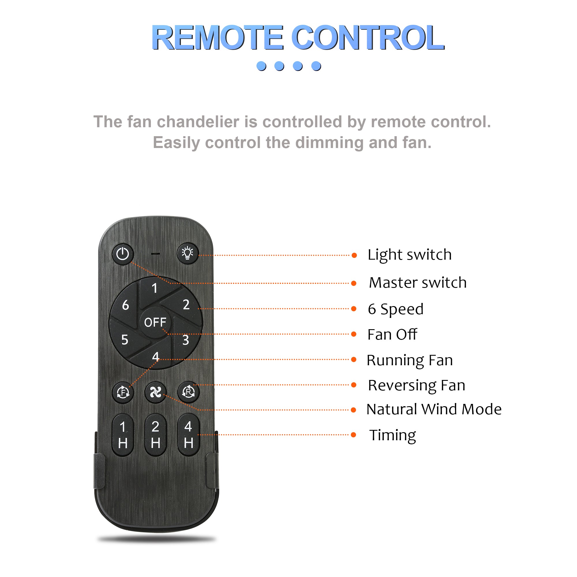 42 Inch Modern Smart Retractable Ceiling Fan with LED Light and Remote, 6 Speeds DC Motor Bladeless Ceiling Fan with DIY Shade