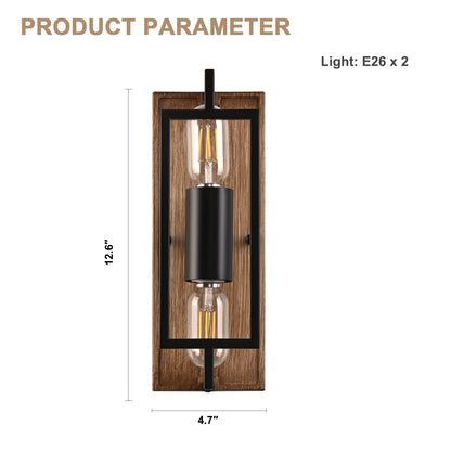 FC4096-2 Lights Industrial Wall Sconce