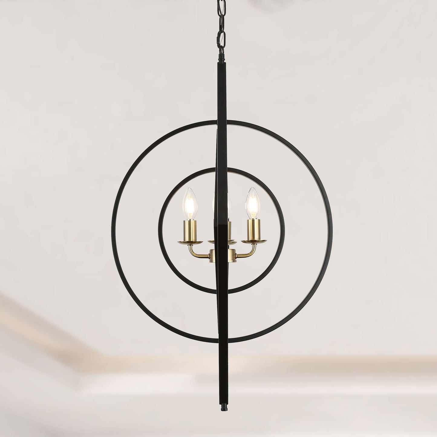 FC4072-30.6" Creative Metal Chandelier with Adjustable Chain, Home Decor