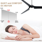 72 Inch Modern Farmhouse Extra Large Ceiling Fan with Dimmable LED Light and Remote, 6 Speeds DC Motor Reversible Ceiling Fan for Large Room