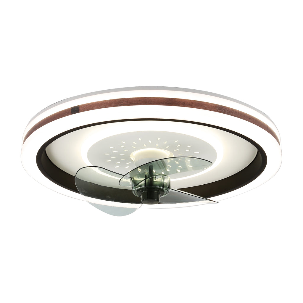 DC2010-BellaDepot 18.9" Modern Low Profile Reversible Ceiling Fan with LED Light Kit Included and Remote