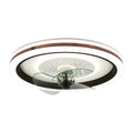 19 Inch Modern Smart Flush Mount Ceiling Fan with Dimmable LED Light and Remote, 6 Speeds DC Motor Reversible Ceiling Fan for Low Profile