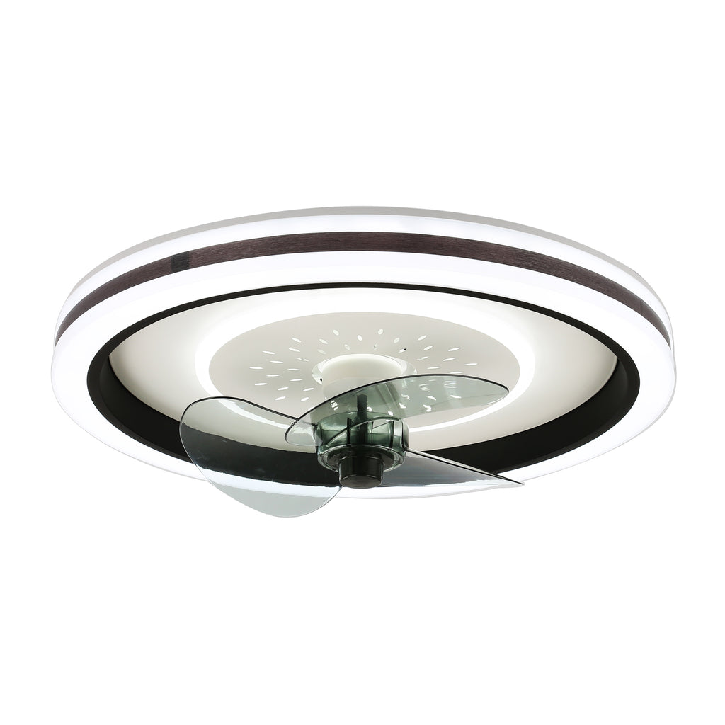 DC2010-BellaDepot 18.9" Modern Low Profile Reversible Ceiling Fan with LED Light Kit Included and Remote