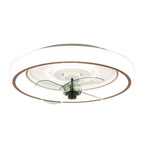 DC2011-BellaDepot 18.5" Urban Modern Flush Mount Reversible Ceiling Fan with LED Light Kit Included and Remote