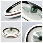 DC2010-BellaDepot 18.9" Modern Low Profile Reversible Ceiling Fan with LED Light Kit Included and Remote