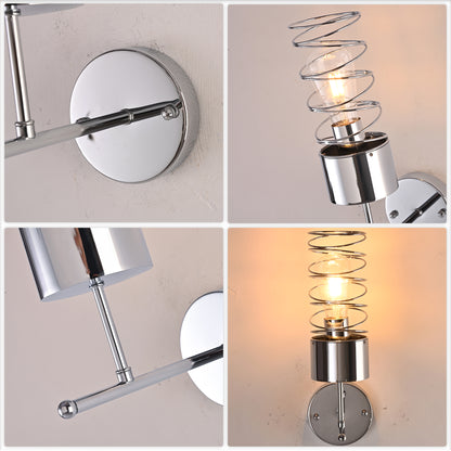 FC4103-1 Light Chrome Finish Simple Style Wall Sconce