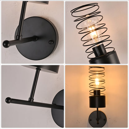 FC4102-1 Light Black Finish Simple Style Wall Sconce