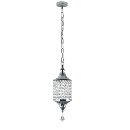 FC4075-Glamorous Luxury Crystal Chandelier, Geometric Pendant Light, Height Adjustable