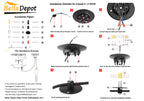 10/14 - Light Adjustable Cluster Linear Spider Chandelier, Black Sputnik Chandelier