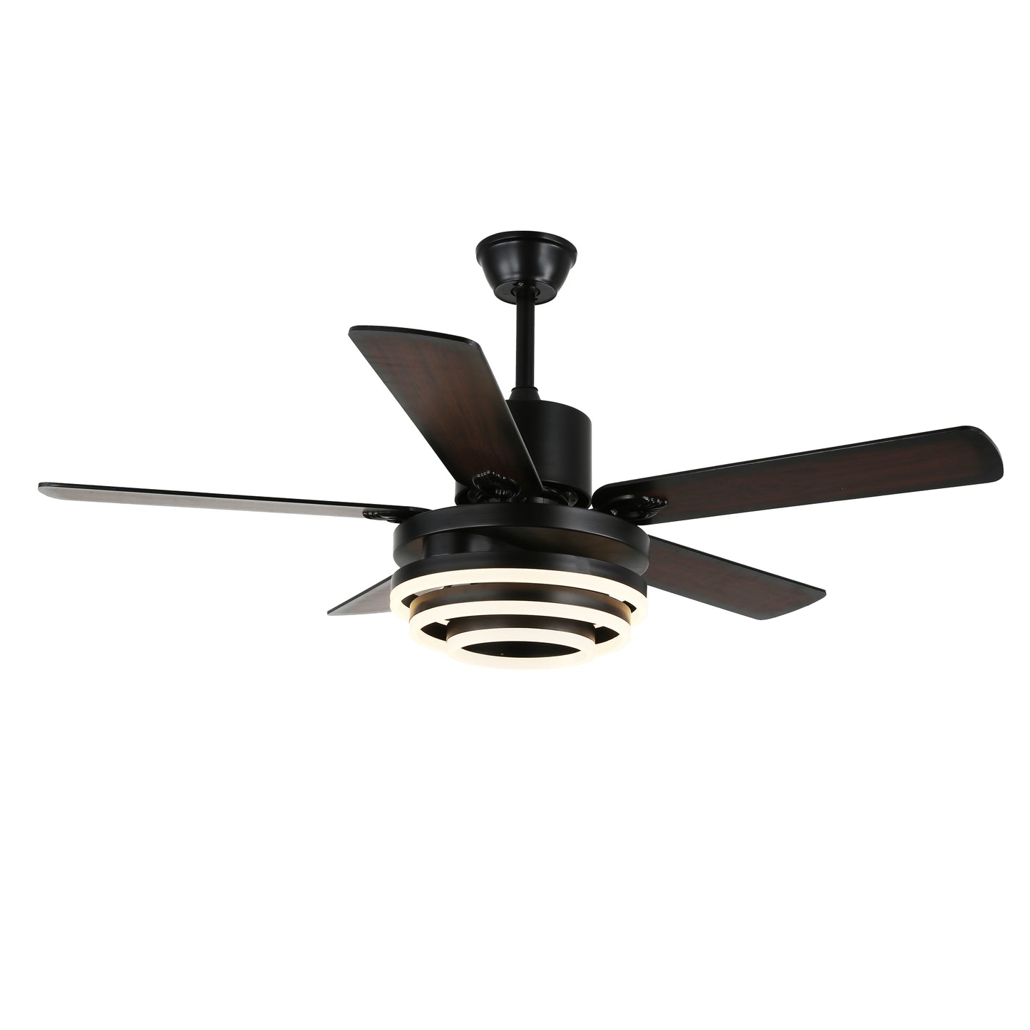 52 in. LED Reversible Ceiling Fan with Remote and Dimmable Light