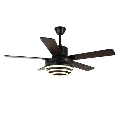 DC2062-52" DIY Shape Reversible Ceiling Fan, with Remote and LED Light Kit Included